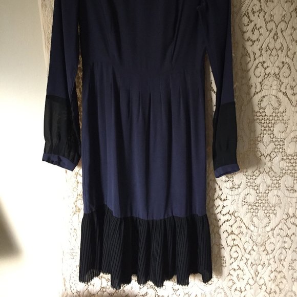 Indigo Silk Dress - Picture 10 of 16